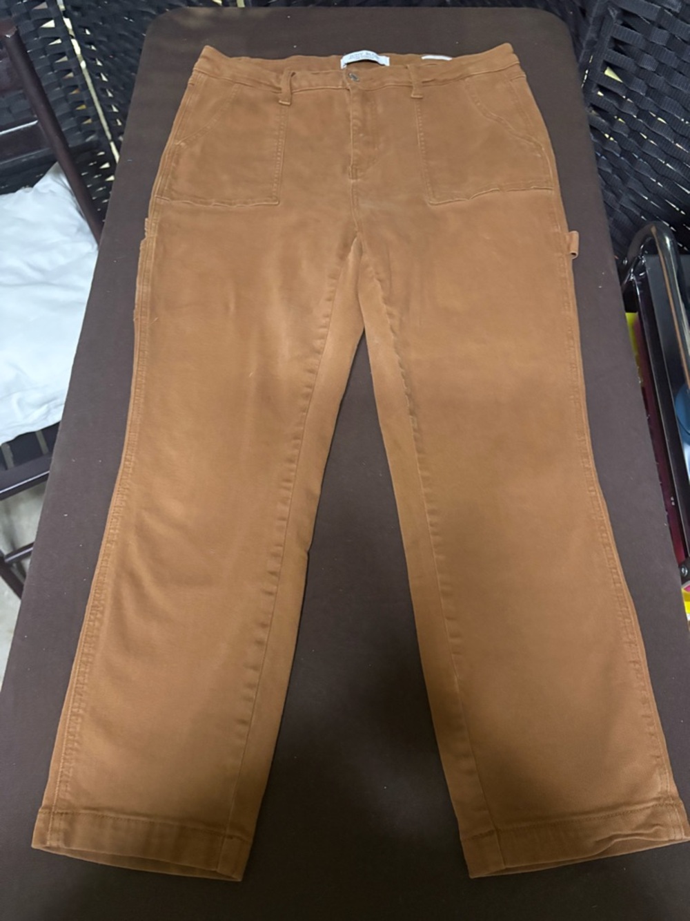 Judy Blue High Waist Brown Carpenter Utility Slim Fit Jeans